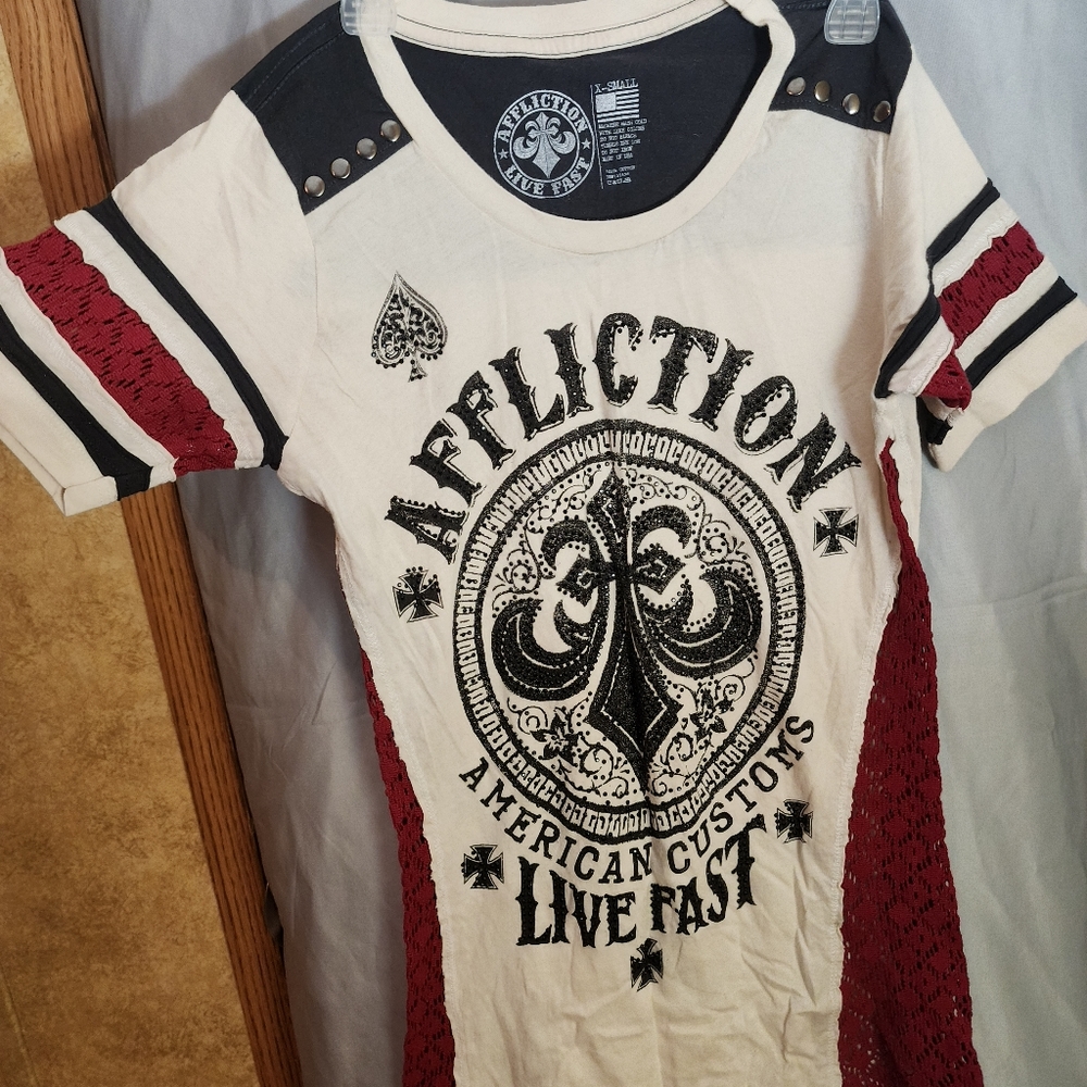 XS affliction shirt